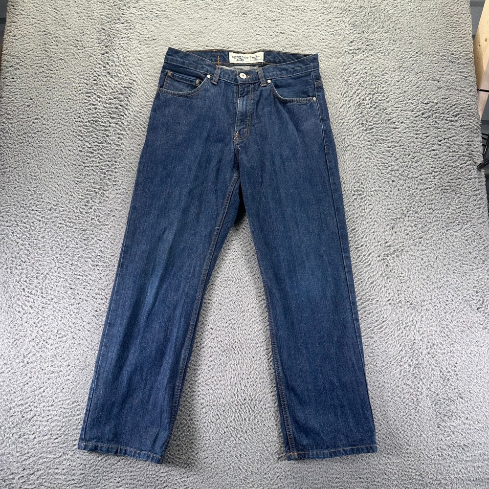 Canyon River Blues Jeans Mens 31x30 Blue Cotton Denim Straight Workwear Travel